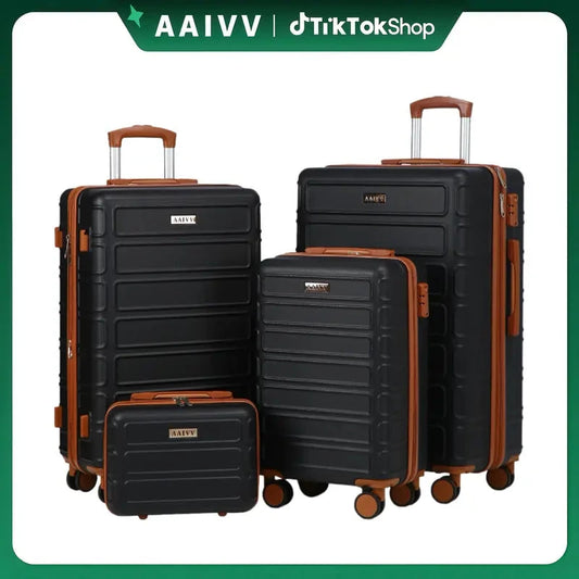 4 Piece Expandable Hardshell Luggage Set