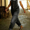 Vintage Wide Leg Denim Overalls