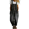 Vintage Wide Leg Denim Overalls