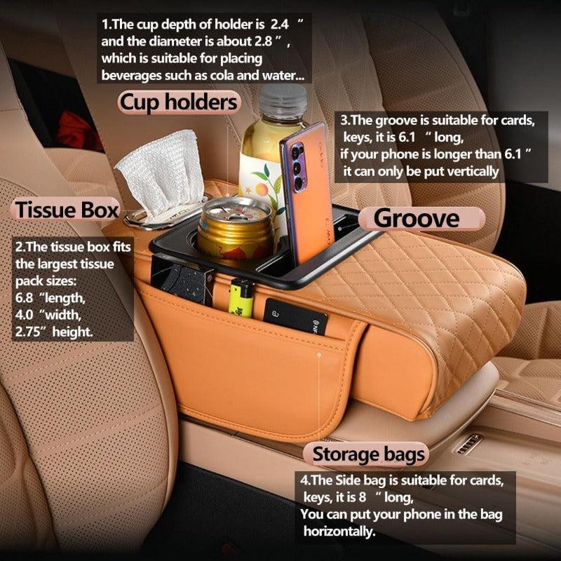 🔥 LIMITED-TIME SALE — SAVE 50% Multifunctional Car Console Storage