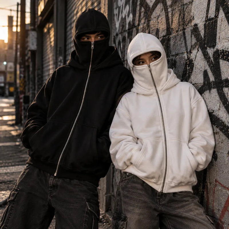 Anti Social Balaclava Zip-Up Hoodie