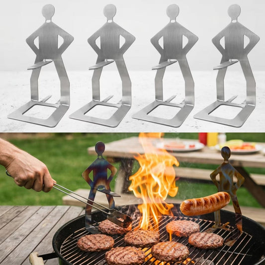 ArtZ® Spitting Cobra Stainless Steel BBQ Sausage Holders